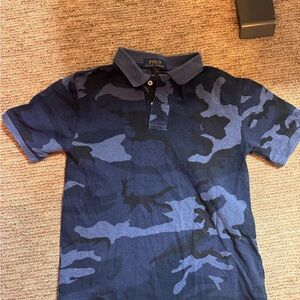 Polo by Ralph Lauren Blue & Navy Camo Polo Shirt